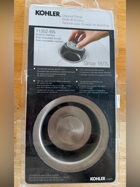 KOHLER Brushed Stainless Disposal Flange - Brushed Stainless